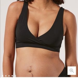 Organic cotton maternity/nursing bralette Size L